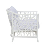 Catania Lounge Chair White/Cream 490721-WILDWOOD Wildwood