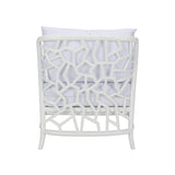 Catania Lounge Chair White/Cream 490721-WILDWOOD Wildwood