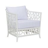 Catania Lounge Chair White/Cream 490721-WILDWOOD Wildwood