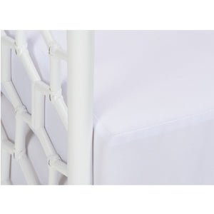 Wildwood Cefalu Lounge Chair With Handwoven Rattan Honeycomb Frame And Muslin Cushions For Coastal Rooms 490722