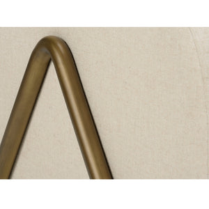 Wildwood Renzo Upholstered Accent Chair With Antique Brass Trim, 302 Stainless Frame & Sinuous Spring Comfort 490726