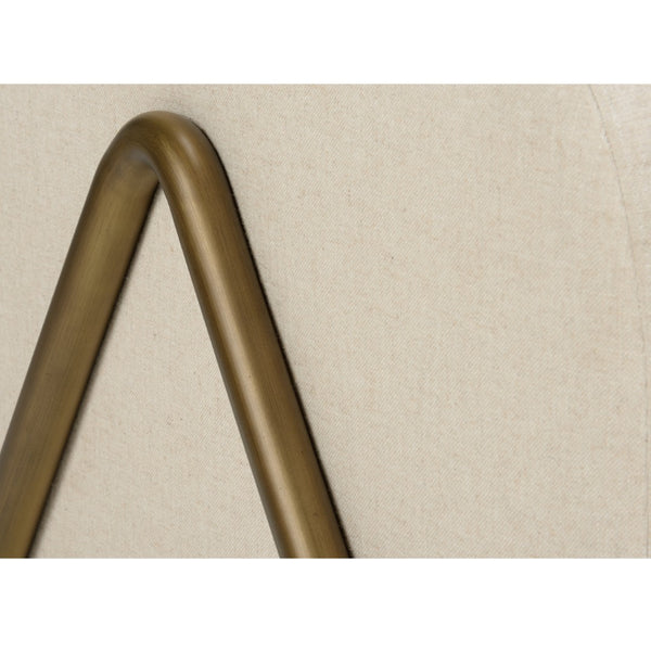 Wildwood Renzo Upholstered Accent Chair With Antique Brass Trim, 302 Stainless Frame & Sinuous Spring Comfort 490726