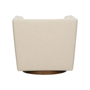 Wildwood Gehry Swivel Chair Sculptural Modern Accent Seat With Stainless Steel Frame, Wood Base & Durable Comfort 490728