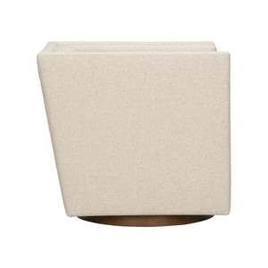 Wildwood Gehry Swivel Chair Sculptural Modern Accent Seat With Stainless Steel Frame, Wood Base & Durable Comfort 490728