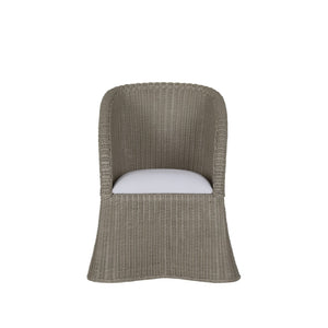 Wildwood Savannah Handwoven Gray-Wash Tub Chair With Curved Back, Coastal Elegance, Durable Indoor/Outdoor Seating 490743