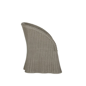 Wildwood Savannah Handwoven Gray-Wash Tub Chair With Curved Back, Coastal Elegance, Durable Indoor/Outdoor Seating 490743