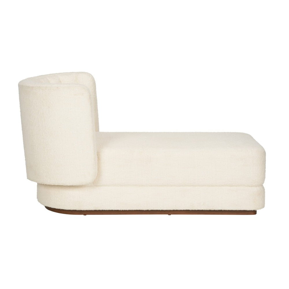 Wildwood Piano Modern Bouclé Chaise With Channel-Tufted High Back, Plush Padding, Durable Performance Upholstery 490760