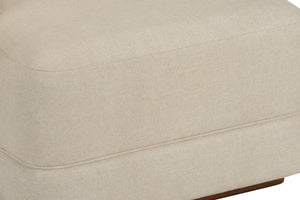 Wildwood Piano Modern Bouclé Chaise With Channel-Tufted High Back, Plush Padding, Durable Performance Upholstery 490760