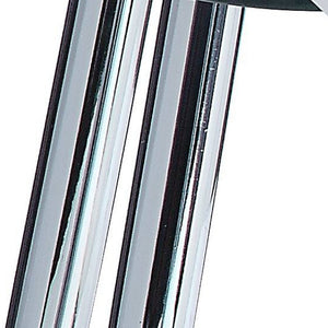 Homeroots 47" White Clear And Silver Wood And Glass Extendable Coffee Table   490767