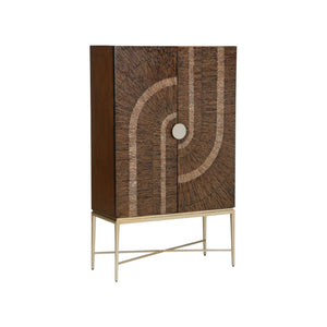 Nevis Bar Cabinet Brown 490789-WILDWOOD Wildwood