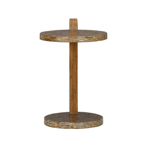 Wildwood Hana Coco Twig Drinks Table With Cantilevered Top — Compact 25" H Accent Table For Small Spaces 490790