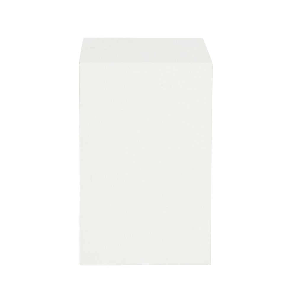 Wildwood Arcade Sculptural End Table With White Gesso Finish — Arch-Inspired Accent For Modern & Classic Homes 490799