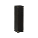 Shou Sugi Ban Pedestal Black, Gold 490800-WILDWOOD Wildwood