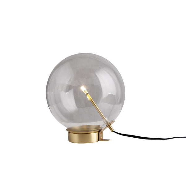 Homeroots 11" Brass Metal Globe Table Lamp   490804