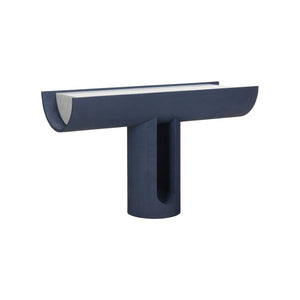 Wildwood Royal Capsule Console: Floating Faux Shagreen And Carrara Marble Media Console For Large Open Plans 490806