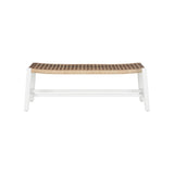 Banco Bench White/Cream, Brown 490809-WILDWOOD Wildwood