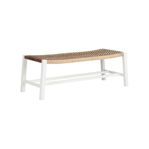 Banco Bench White/Cream, Brown 490809-WILDWOOD Wildwood