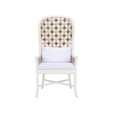 Bianco Arm Chair White/Cream, Brown 490810-WILDWOOD Wildwood