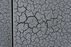 Homeroots 59" Gunmetal Grey Crackle Finish Six Drawer Double Dresser  Solid And Manufactured Wood 490819