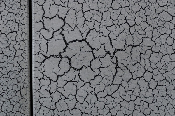 Homeroots 59" Gunmetal Grey Crackle Finish Six Drawer Double Dresser  Solid And Manufactured Wood 490819