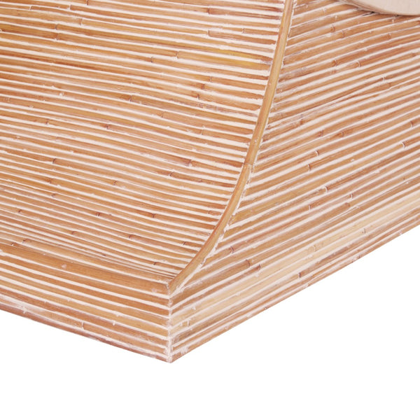 Wildwood Pensacola Sculpted Agate Console Table With Whitewashed Cane Base — Coastal Accent, Versatile Use 490825