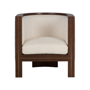 Wildwood Ellington Cream Boucle Chair With Beech Wood Frame And Brass Inlay — Sculptural Comfort, Timeless Style 490865