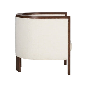 Wildwood Ellington Cream Boucle Chair With Beech Wood Frame And Brass Inlay — Sculptural Comfort, Timeless Style 490865
