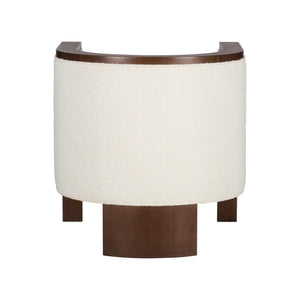 Wildwood Ellington Cream Boucle Chair With Beech Wood Frame And Brass Inlay — Sculptural Comfort, Timeless Style 490865