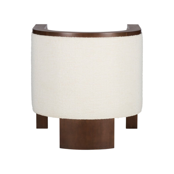 Wildwood Ellington Cream Boucle Chair With Beech Wood Frame And Brass Inlay — Sculptural Comfort, Timeless Style 490865