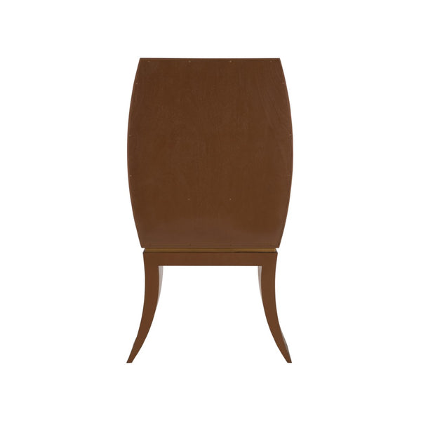 Wildwood Harvey Mappa Burl Bar Cabinet With Art Deco Curves, Mirrored Interior, Stemware Racks & Storage 490885