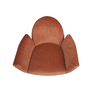 Wildwood Alba Clay Upholstered Dining & Desk Chair With Antique Brass Accents — Plush Support, Durable Frame, Versatile Seating 490890