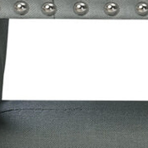 Homeroots 45" Light Gray Tufted Linen Upholstered Bench Light Grey,Linen Manufactured Wood 490912