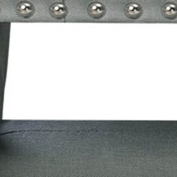 Homeroots 45" Light Gray Tufted Linen Upholstered Bench Light Grey,Linen Manufactured Wood 490912