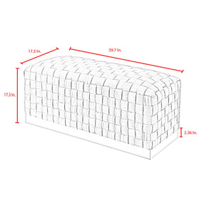 Homeroots 40" Lilac And Gold Velvet Upholstered Bench Lilac,Gold Metal 490962