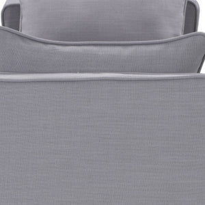 HomeRoots 53" Elegant Floral Upholstered Bench - Versatile Seating for Bedroom, Entryway, or Living Room Decor Light Grey 490979