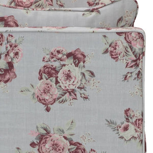 HomeRoots 53" Elegant Floral Upholstered Bench - Versatile Seating for Bedroom, Entryway, or Living Room Decor Manor Floral 490980