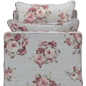 HomeRoots 53" Elegant Floral Upholstered Bench - Versatile Seating for Bedroom, Entryway, or Living Room Decor Manor Floral 490980