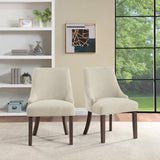 OSP Home Furnishings Leona Dining Chair  - Set of 2 Linen