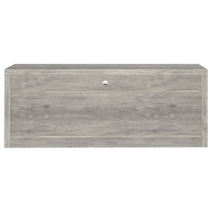 English Elm Bergeron Grey Driftwood TV Stand with 2 Drawers, Rustic Weathered Finish, Durable Engineered Wood Storage (59" Wide) B062P331091