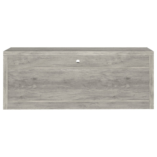 English Elm Bergeron Grey Driftwood TV Stand with 2 Drawers, Rustic Weathered Finish, Durable Engineered Wood Storage (59" Wide) B062P331091