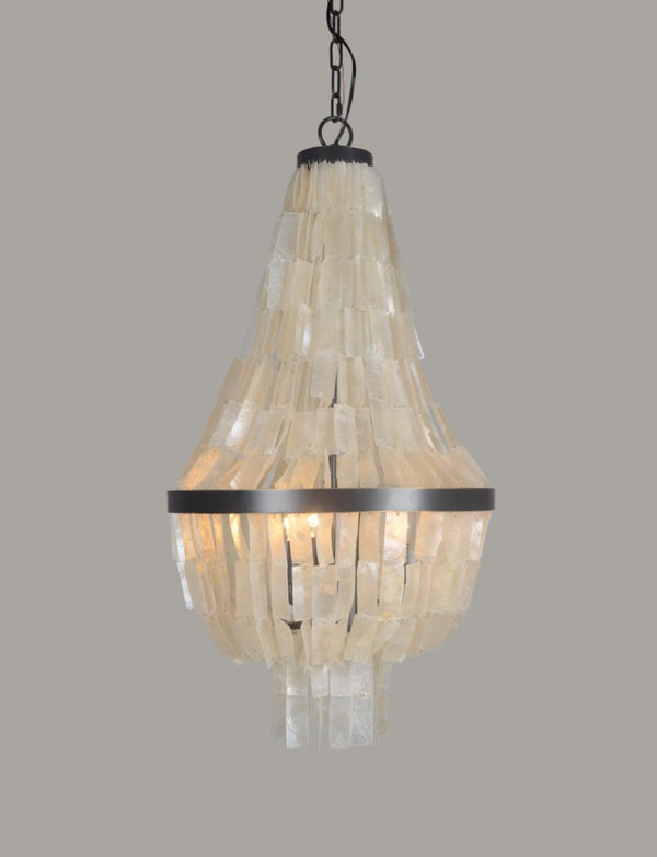 Bronze Three Light Chandelier with White Drum Shades for Elegant Dining Rooms