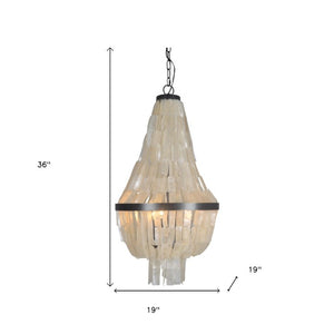 Bronze Three Light Chandelier with White Drum Shades for Elegant Dining Rooms