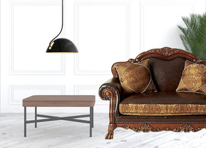 Homeroots 46" Brown And Cherry Blossom Pink Faux Leather Floral Tufted Arm Chair   491127