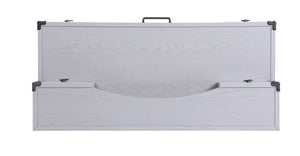 Homeroots 54" Gray Wood Writing Desk With Five Drawers   491383