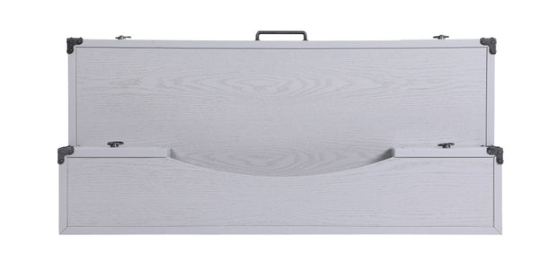 Homeroots 54" Gray Wood Writing Desk With Five Drawers   491383