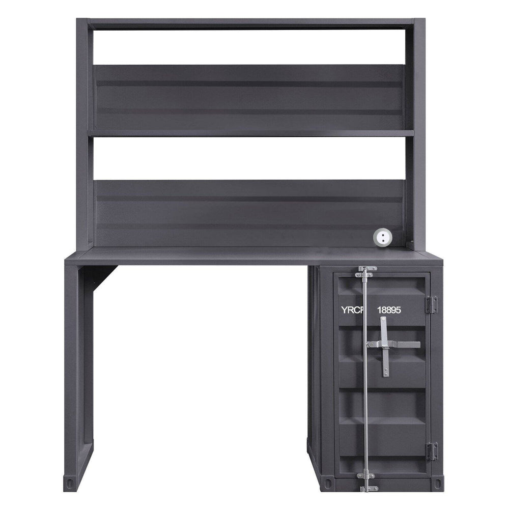 Homeroots 47" Gunmetal Iron Writing Desk   491385