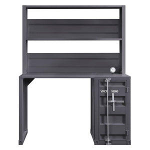 Homeroots 47" Gunmetal Iron Writing Desk   491385