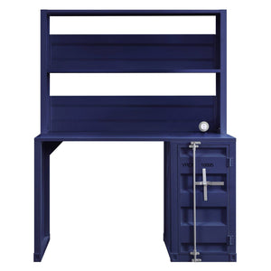 Homeroots 47" Blue Iron Writing Desk   491386