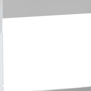 Homeroots 47" White Wood Writing Desk With Two Drawers   491389