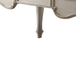 Homeroots 72" White Wood Executive Desk With Three Drawers   491396